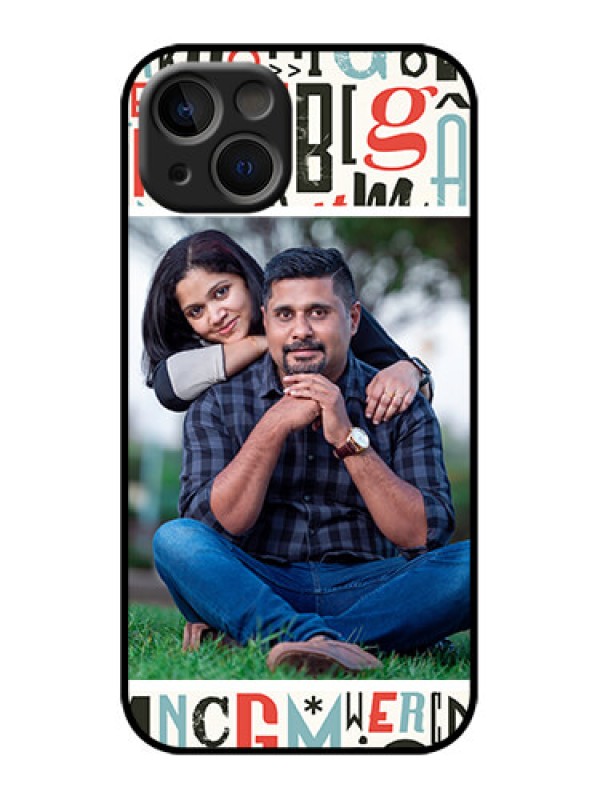 Custom iPhone 13 Custom Metal Phone Case - Alphabet Design