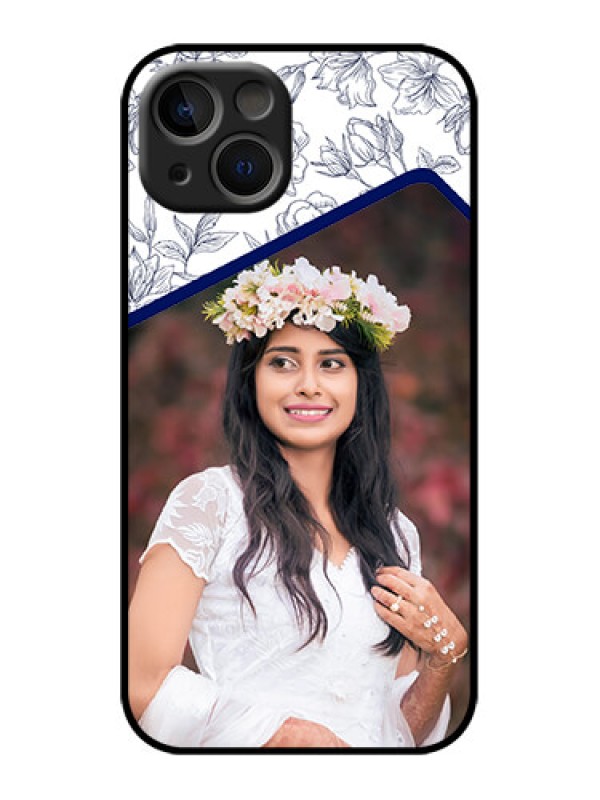 Custom iPhone 13 Custom Metal Phone Case - Classy Floral Design