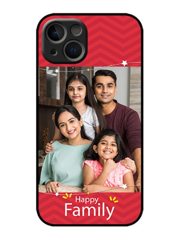 Custom iPhone 13 Custom Metal Phone Case - Happy Family Design