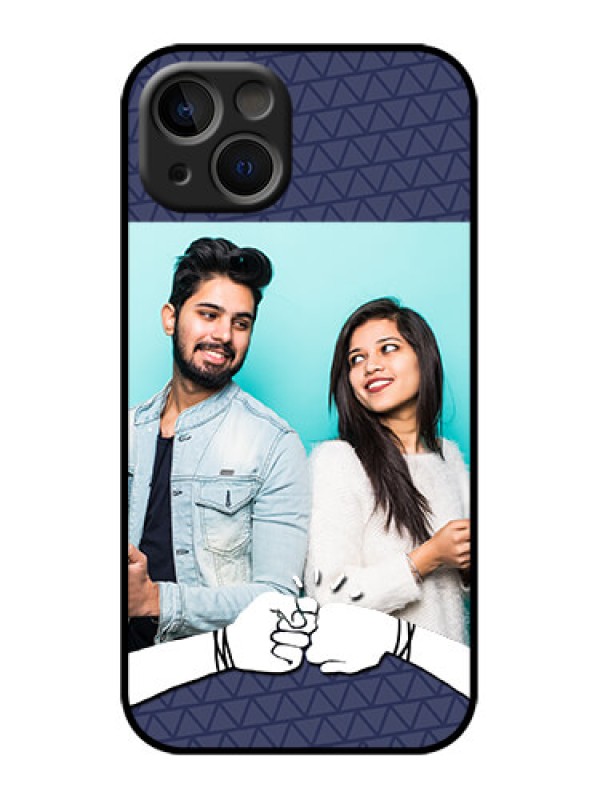 Custom iPhone 13 Custom Metal Phone Case - With Best Friends Design