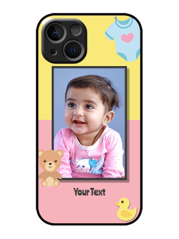 Custom iPhone 13 Custom Metal Phone Case - Kids 2 Color Design