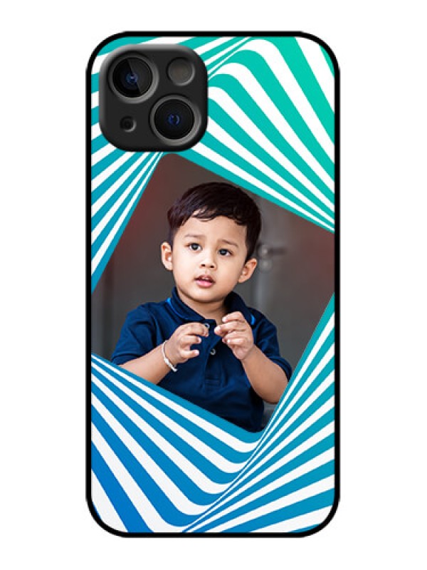 Custom iPhone 13 Custom Metal Phone Case - Abstract Spiral Design