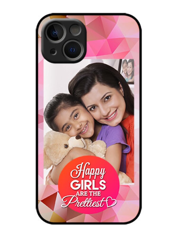 Custom iPhone 13 Custom Metal Phone Case - Abstract Triangle Design