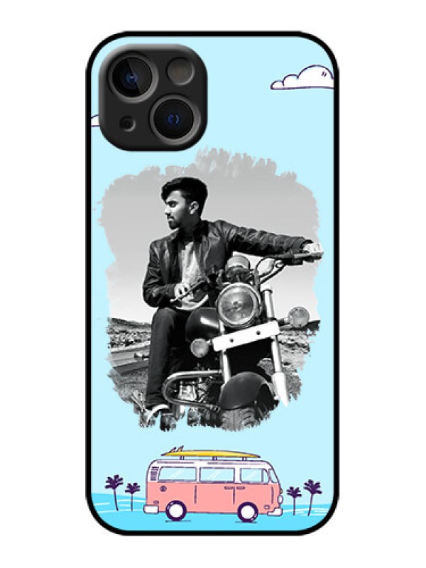 Custom iPhone 13 Custom Metal Phone Case - Travel and Adventure Design