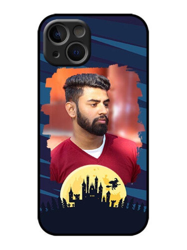 Custom iPhone 13 Custom Metal Phone Case - Halloween Witch Design