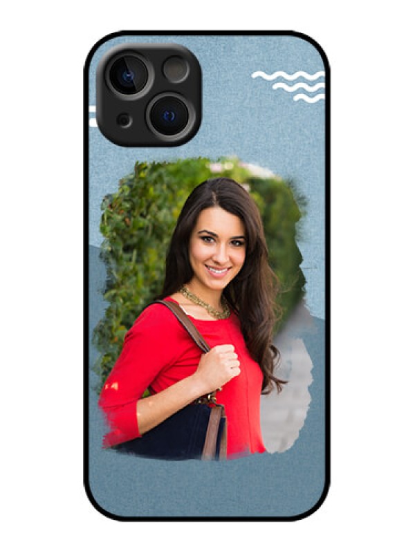 Custom iPhone 13 Custom Metal Phone Case - Grunge Line Art Design