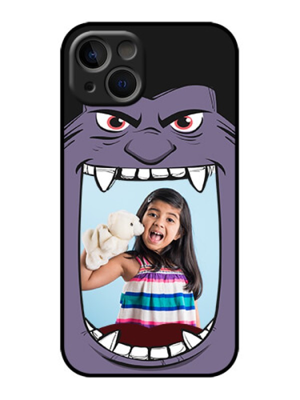 Custom iPhone 13 Custom Metal Phone Case - Angry Monster Design