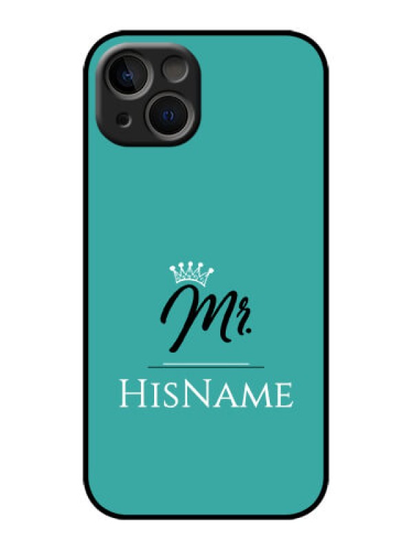 Custom iPhone 13 Custom Metal Phone Case - Mr With Name Design
