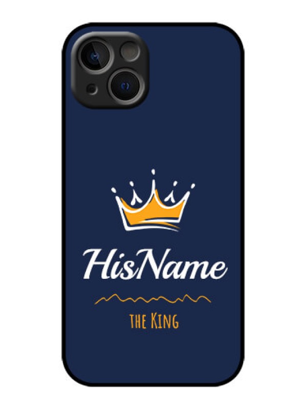 Custom iPhone 13 Custom Metal Phone Case - King With Name Design