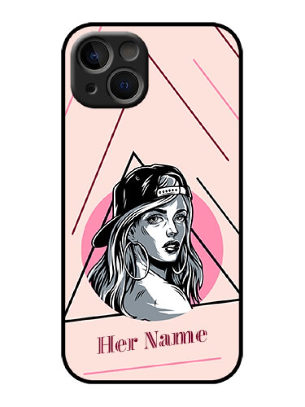 Custom iPhone 13 Custom Metal Phone Case - Rockstar Girl Design