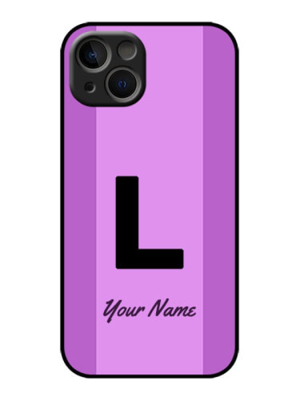 Custom iPhone 13 Custom Metal Phone Case - Tricolor Custom Text Design