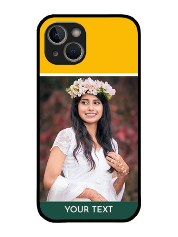 Custom iPhone 14 Plus Custom Metal Phone Case - Love You Design