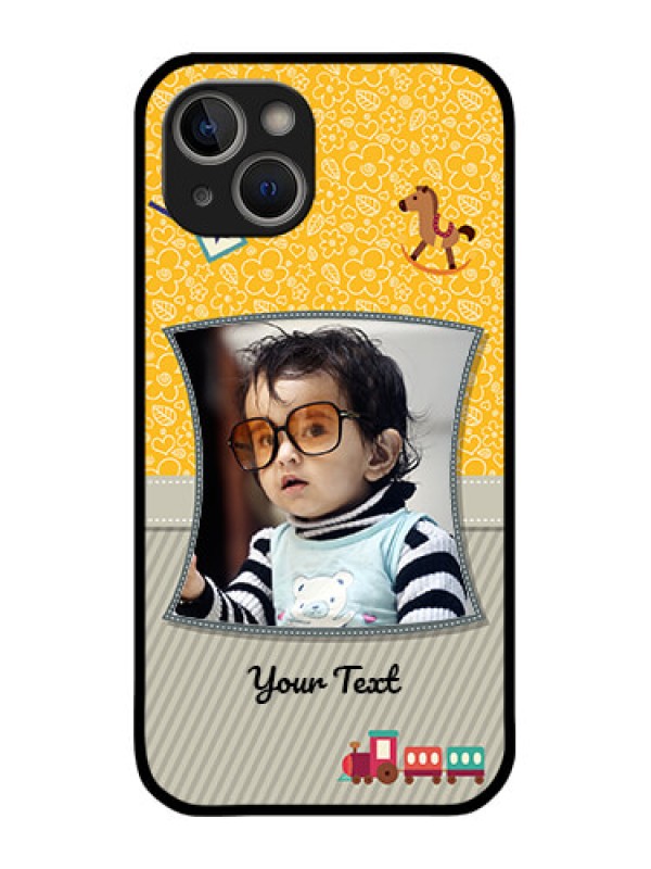 Custom iPhone 14 Plus Custom Metal Phone Case - Baby Picture Upload Design