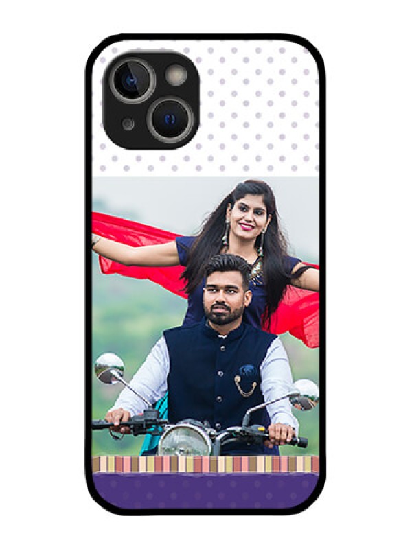 Custom iPhone 14 Plus Custom Metal Phone Case - Cute Family Design