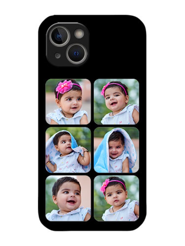 Custom iPhone 14 Plus Custom Metal Phone Case - Multiple Pictures Design