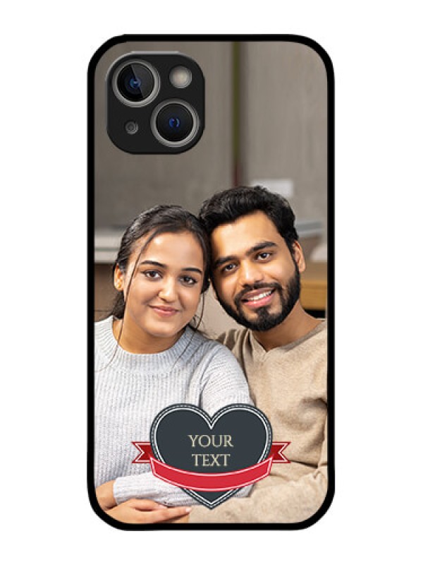 Custom iPhone 14 Plus Custom Metal Phone Case - Just Married Couple Design