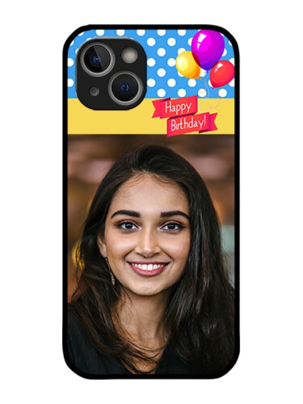 Custom iPhone 14 Plus Custom Metal Phone Case - Happy Birthday Design