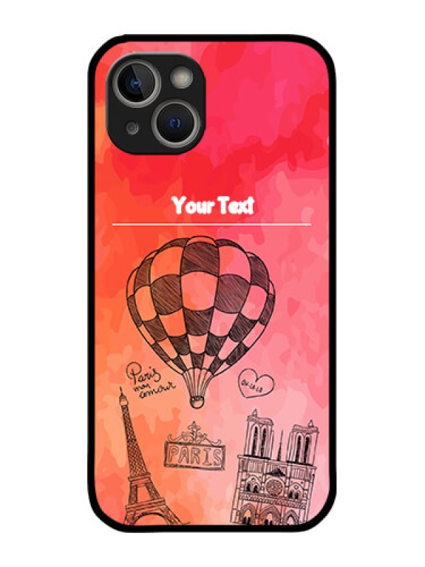 Custom iPhone 14 Plus Custom Metal Phone Case - Paris Theme Design
