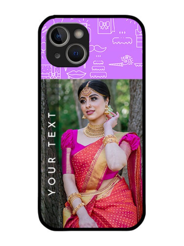 Custom iPhone 14 Plus Custom Metal Phone Case - Birthday Icons Design