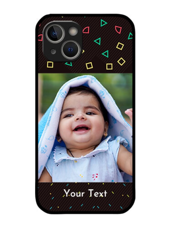 Custom iPhone 14 Plus Custom Metal Phone Case - With Confetti Birthday Design