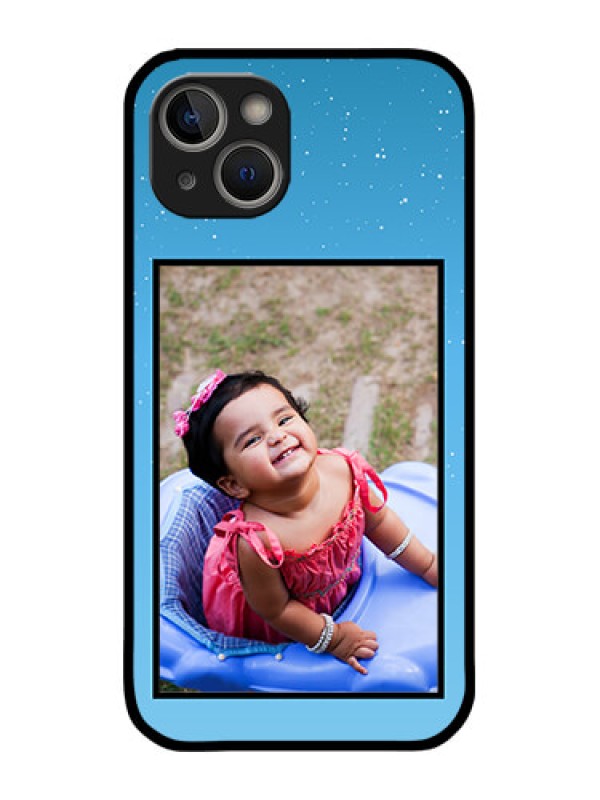 Custom iPhone 14 Plus Custom Metal Phone Case - Wave Pattern Colorful Design