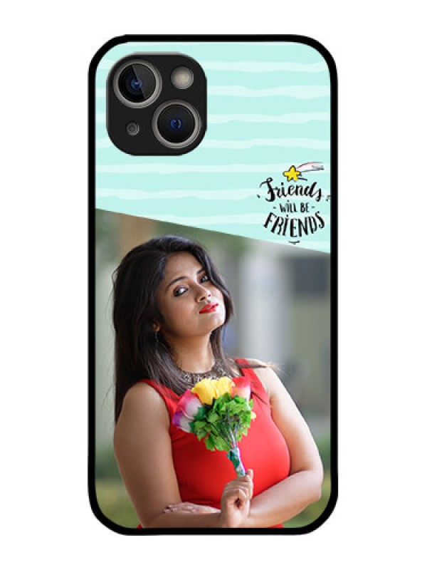 Custom iPhone 14 Plus Custom Metal Phone Case - Friends Picture Icon Design