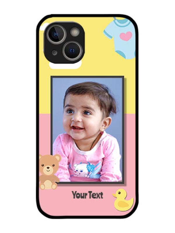 Custom iPhone 14 Plus Custom Metal Phone Case - Kids 2 Color Design