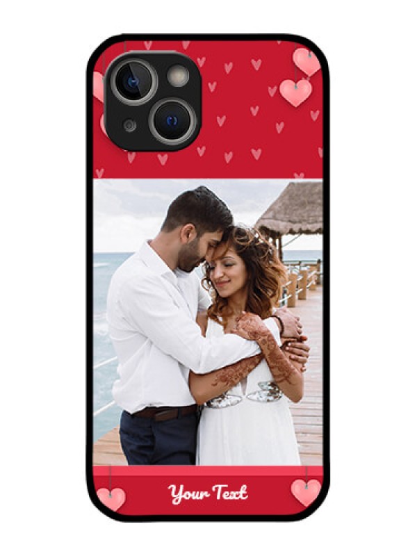 Custom iPhone 14 Plus Custom Metal Phone Case - Valentines Day Design