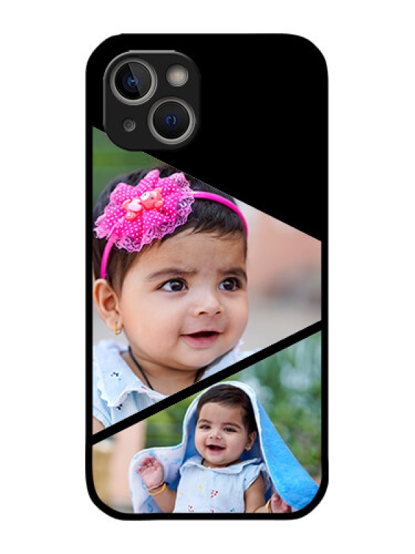 Custom iPhone 14 Plus Custom Metal Phone Case - Semi Cut Design