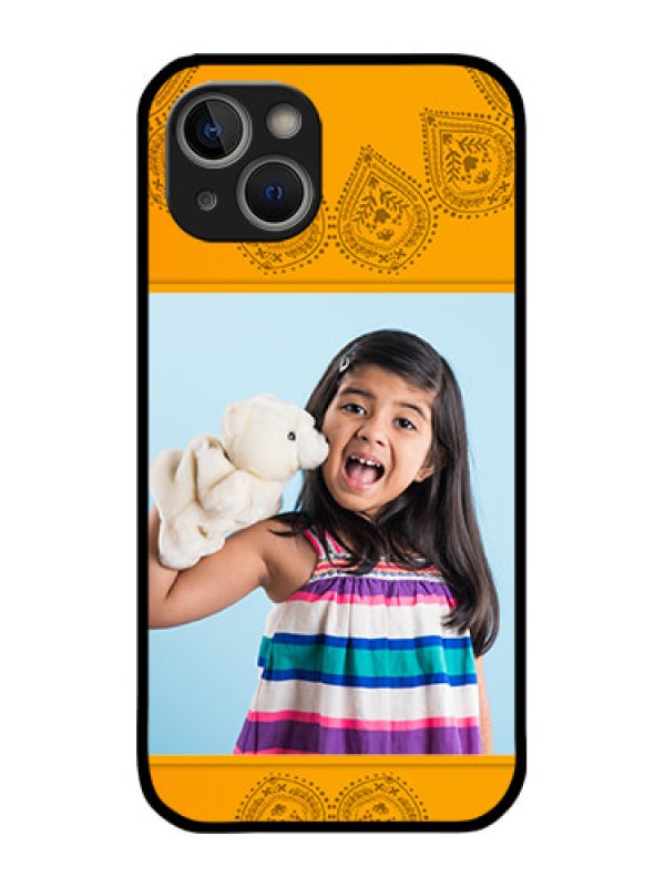 Custom iPhone 14 Plus Custom Metal Phone Case - Photo Wedding Design