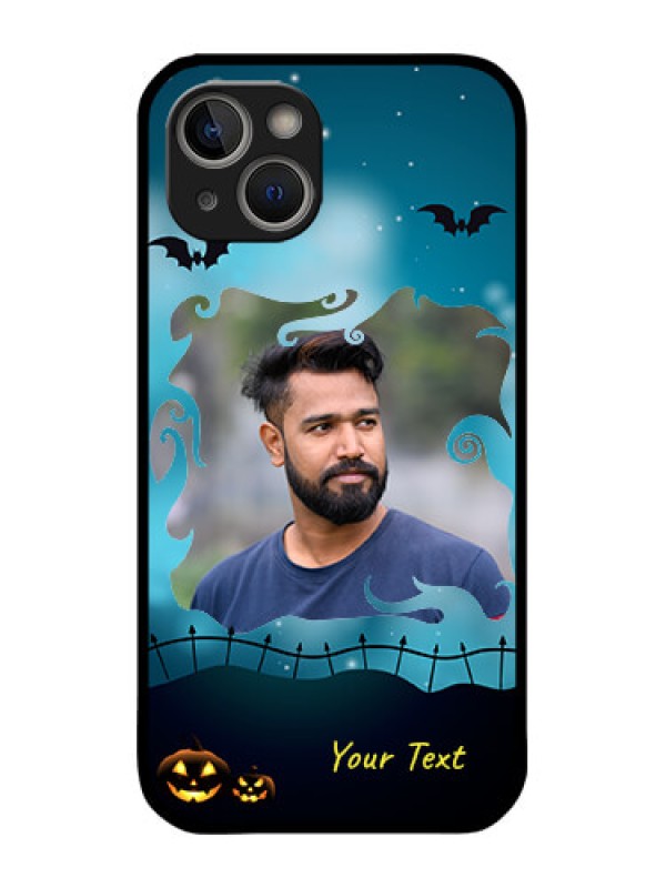 Custom iPhone 14 Plus Custom Metal Phone Case - Halloween Frame Design