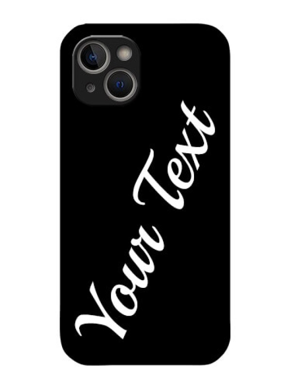 Custom iPhone 14 Plus Custom Metal Phone Case - With Your Name Design