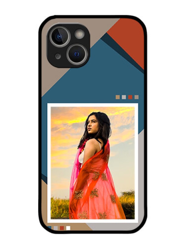 Custom iPhone 14 Plus Custom Metal Phone Case - Retro Color Pallet Design