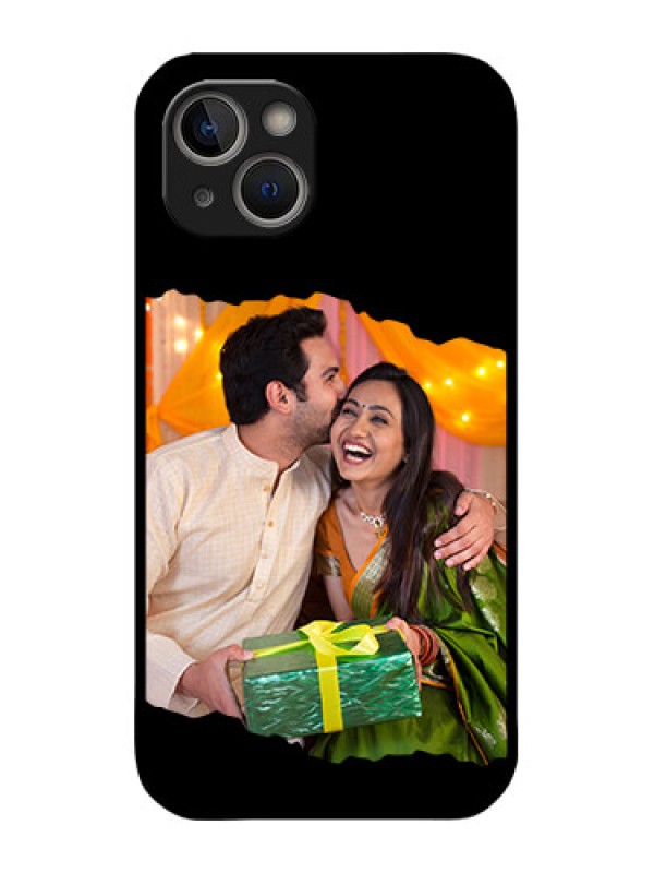 Custom iPhone 14 Plus Custom Metal Phone Case - Tear - Off Design