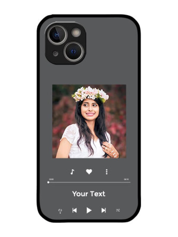 Custom iPhone 14 Plus Custom Metal Phone Case - Play The Music Design