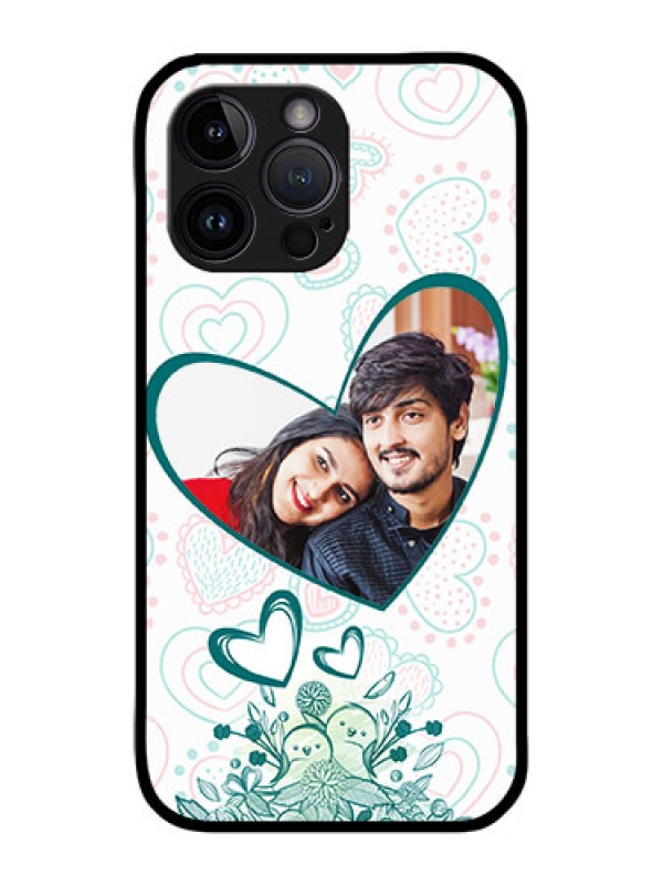 Custom iPhone 14 Pro Max Custom Metal Phone CasePremium Couple Design