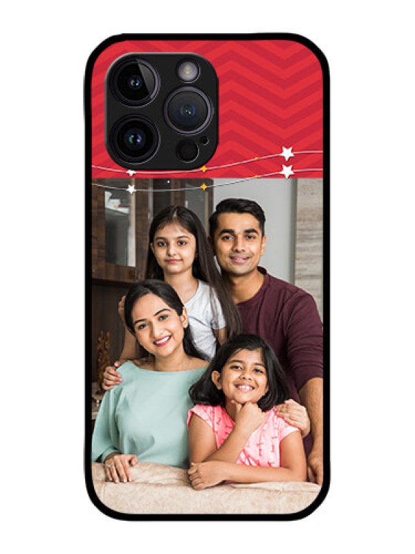 Custom iPhone 14 Pro Max Custom Metal Phone CaseHappy Family Design