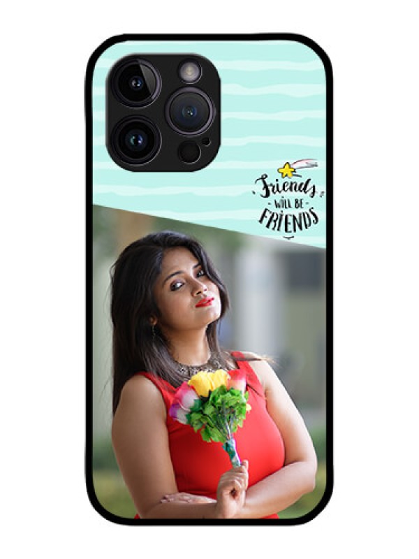 Custom iPhone 14 Pro Max Custom Metal Phone CaseFriends Picture Icon Design