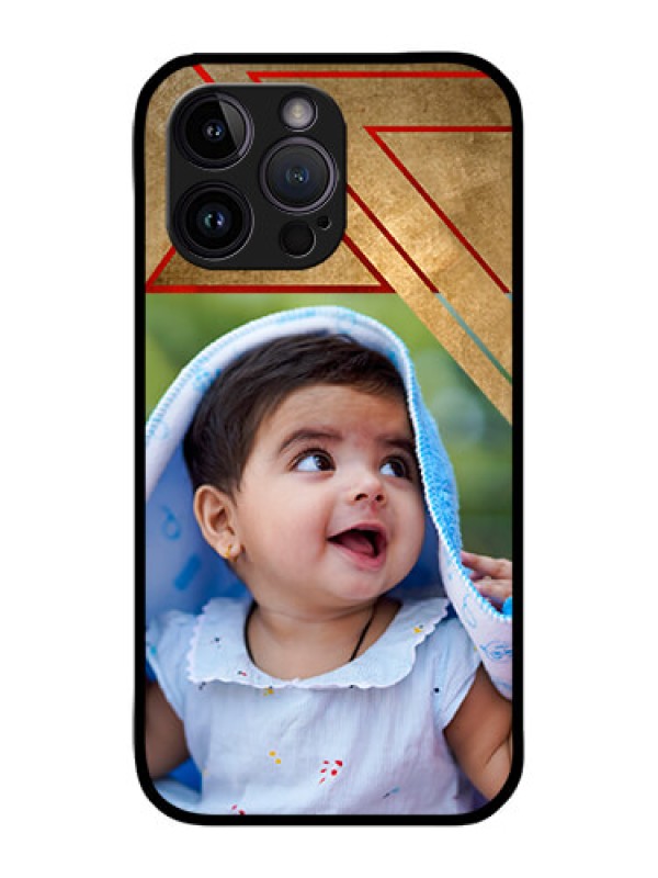 Custom iPhone 14 Pro Max Custom Metal Phone CaseGradient Abstract Texture Design