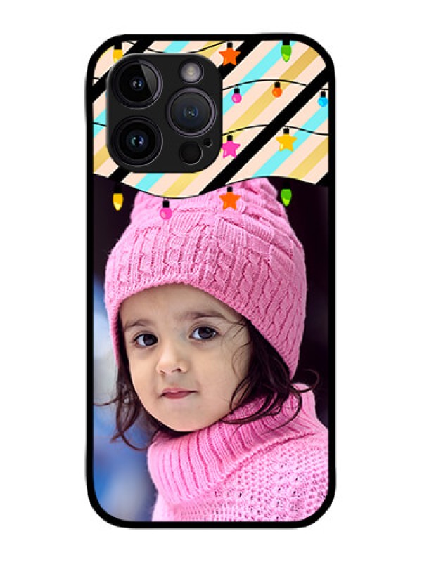 Custom iPhone 14 Pro Max Custom Metal Phone CaseLights Hanging Design