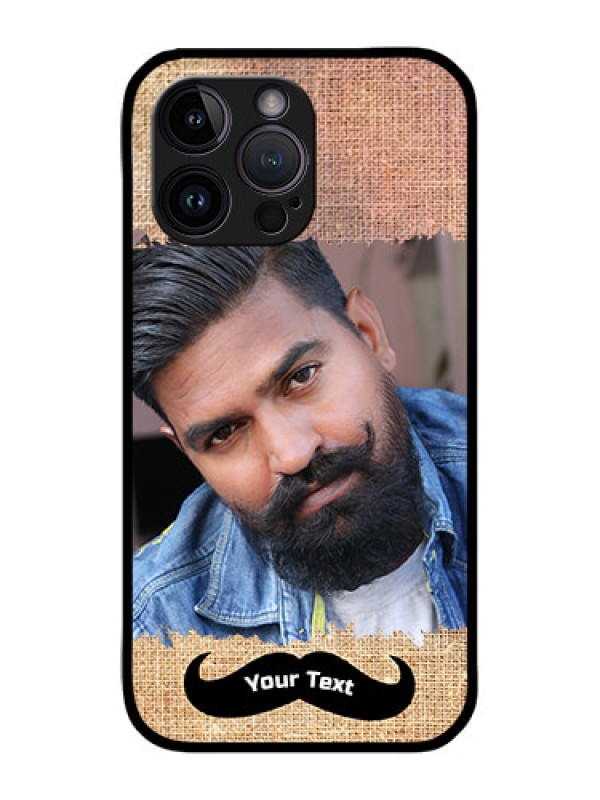 Custom iPhone 14 Pro Max Custom Metal Phone CaseWith Texture Design