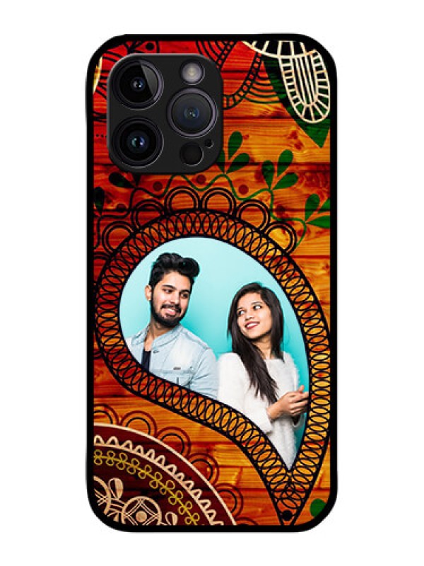 Custom iPhone 14 Pro Custom Metal Phone Case - Abstract Colorful Design