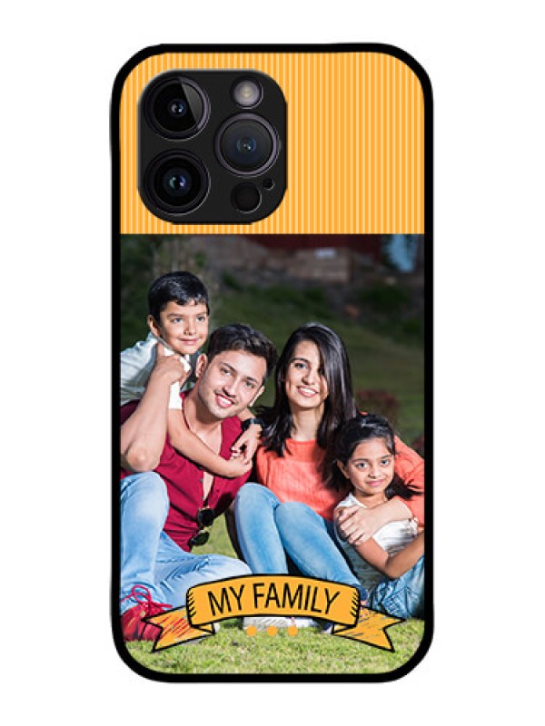 Custom iPhone 14 Pro Custom Metal Phone Case - My Family Design