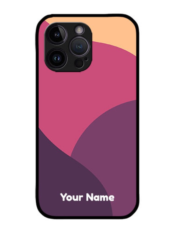 Custom iPhone 14 Pro Custom Metal Phone Case - Mixed Multi - Colour Abstract Art Design