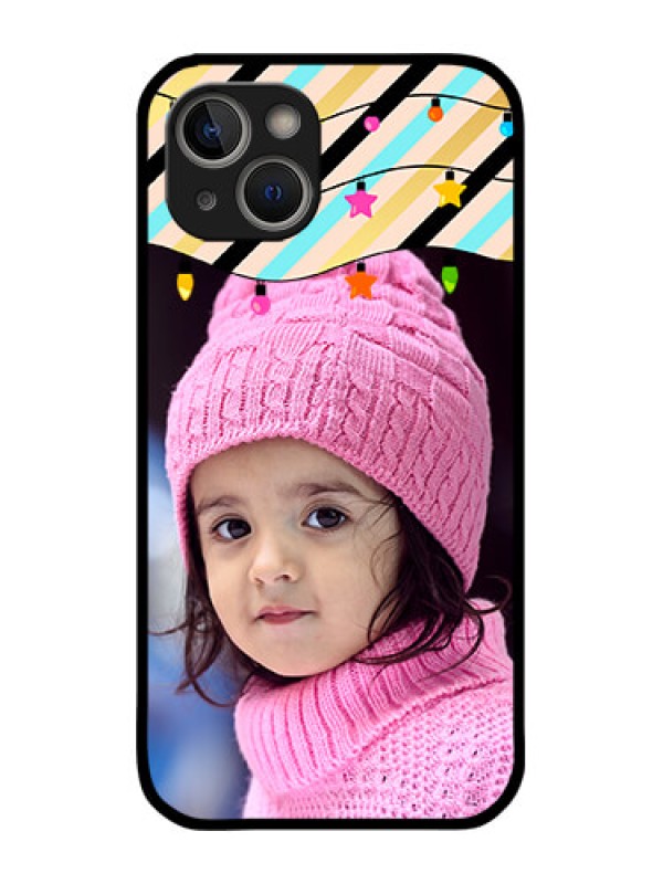 Custom iPhone 14 Custom Metal Phone Case - Lights Hanging Design