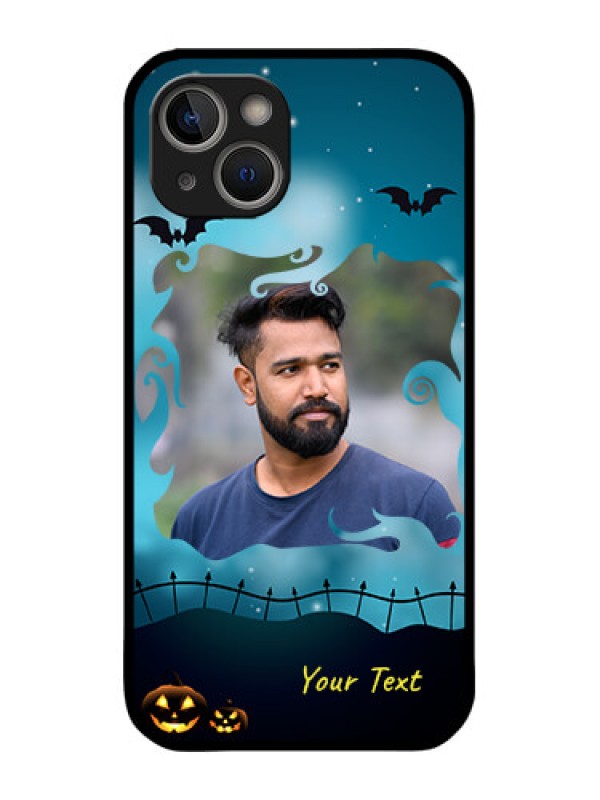 Custom iPhone 14 Custom Metal Phone Case - Halloween Frame Design