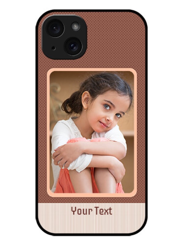 Custom iPhone 15 Plus Custom Metal Phone CaseSimple Pic Upload Design