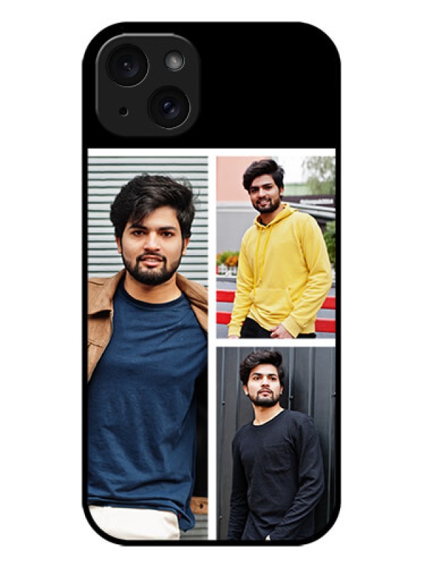 Custom iPhone 15 Plus Custom Metal Phone CaseUpload Multiple Picture Design