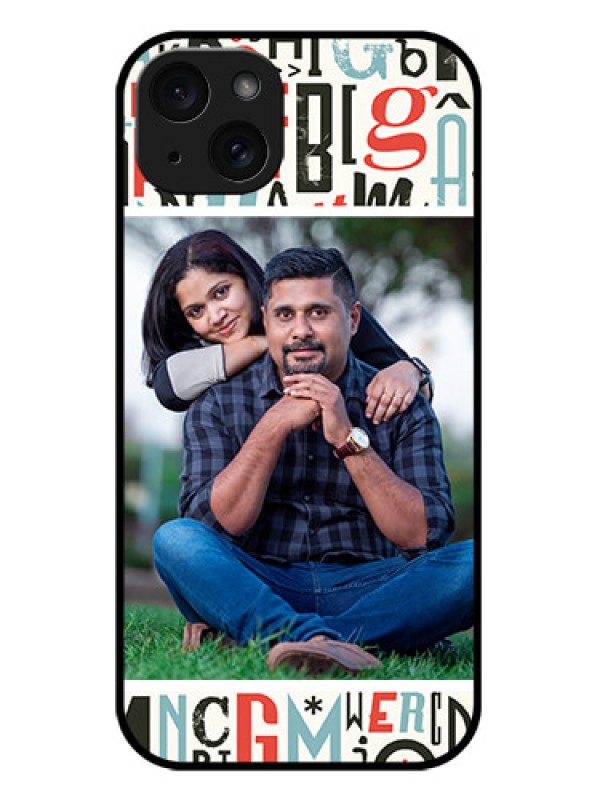Custom iPhone 15 Plus Custom Metal Phone CaseAlphabet Design