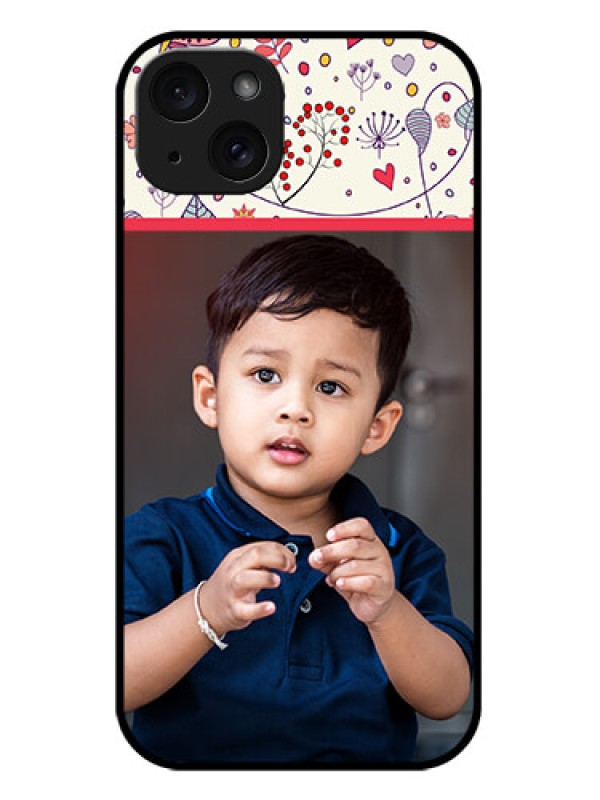 Custom iPhone 15 Plus Custom Metal Phone CasePremium Floral Design